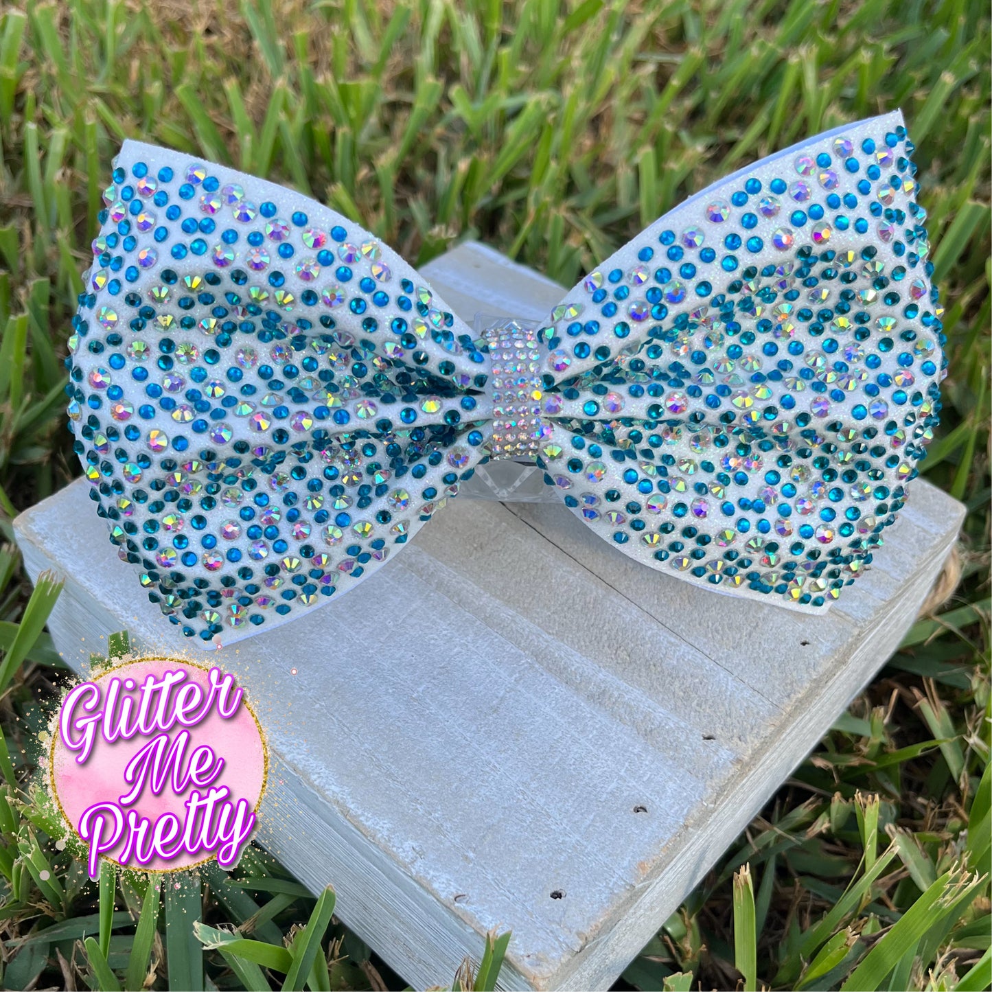 Cheer Bow Custom Rhinestone Tailless Bow