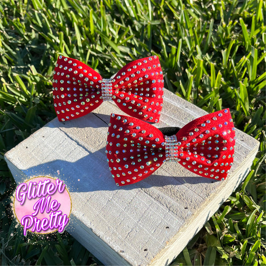 Rhinestone Mini Cheer Bows