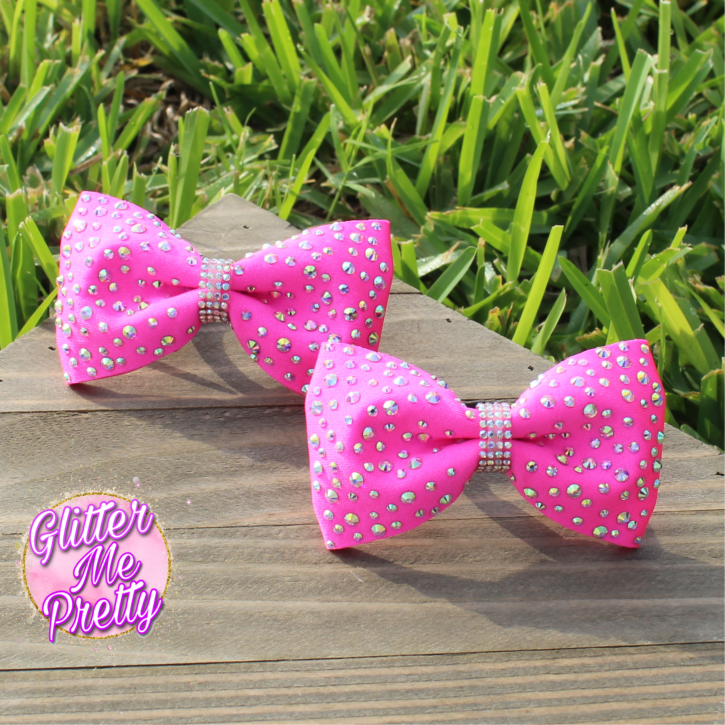 Rhinestone Mini Cheer Bows