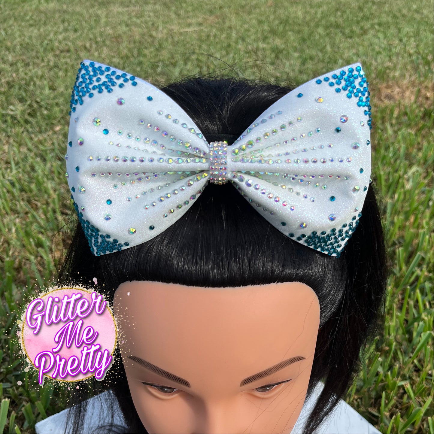 Cheer Bow Custom Rhinestone Tailless Bow