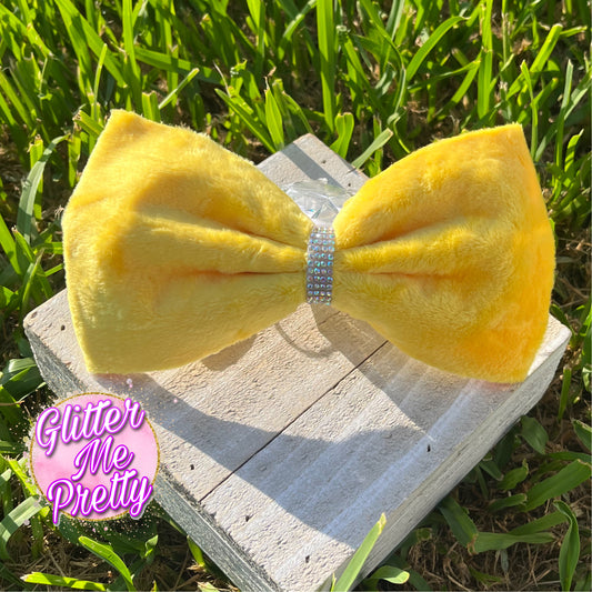 Velvet Tailless Cheer Bow