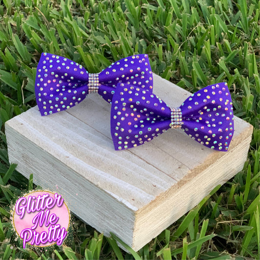 Rhinestone Mini Cheer Bows