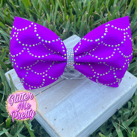 Cheer Bow Custom Rhinestone Tailless Bow