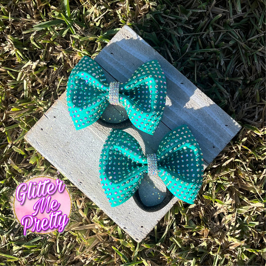 Rhinestone Mini Cheer Bows