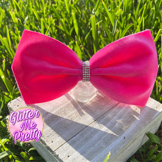 Velvet Tailless Cheer Bow