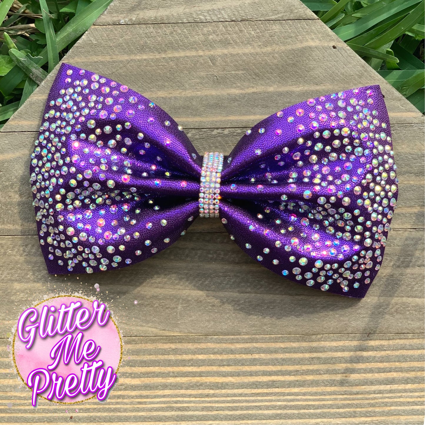 Cheer Bow Custom Rhinestone Tailless Bow