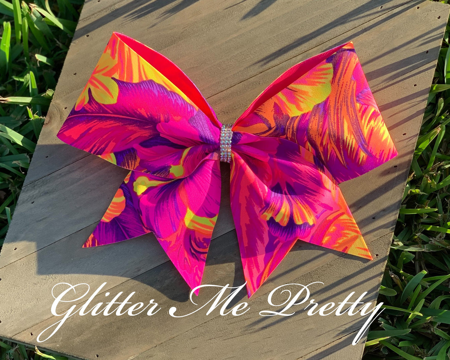 Tropical Sunset Cheer Bow