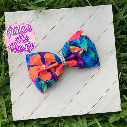 Tropical Tailless Cheer Bow