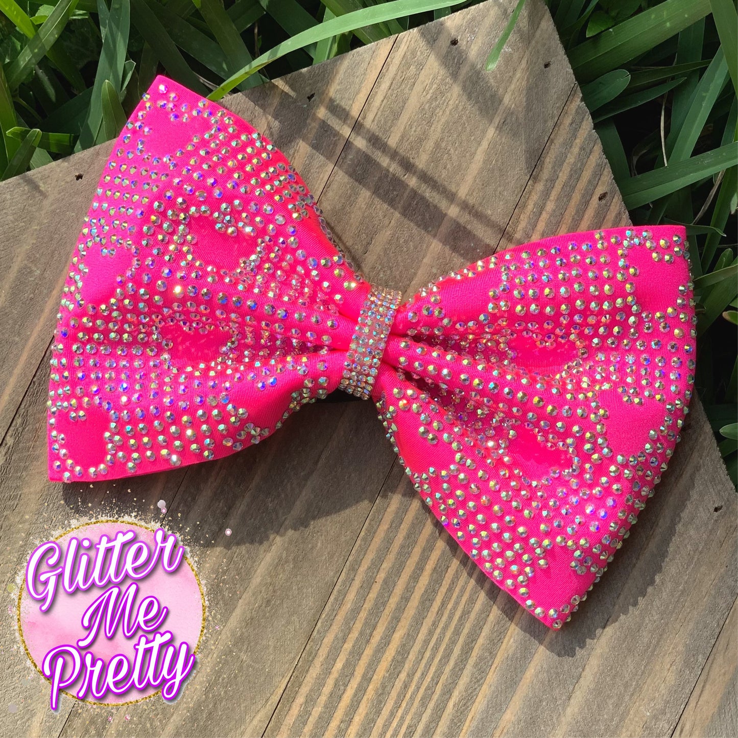 Cheer Bow Custom Mickey Rhinestone Tailless