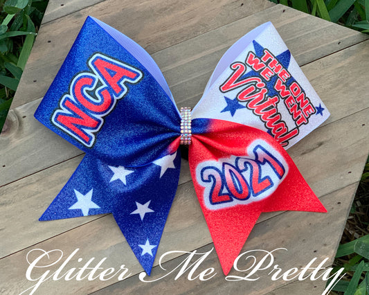 The One We Went Virtual NCA Cheer Bow