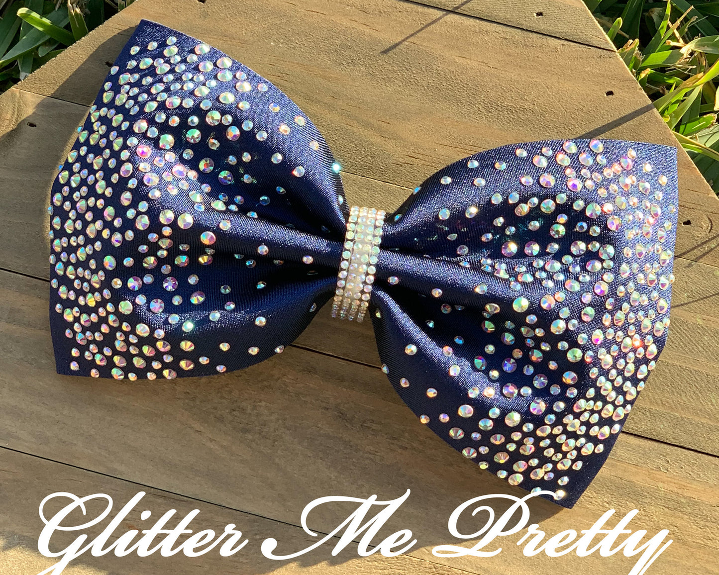 Cheer Bow Custom Rhinestone Tailless Bow